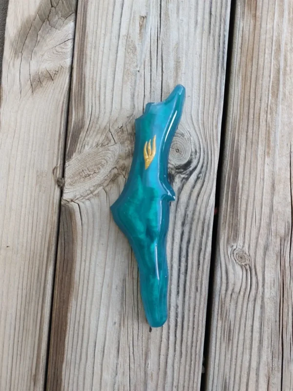 שקוף בצבע בית מזוזה טורקיז